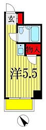 フェリス西千葉 ワンルームの間取図画像