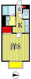 エクセル9 1Kの間取図画像