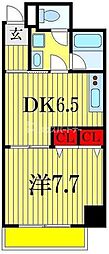 オーキッドレジデンス千葉中央 1DKの間取図画像