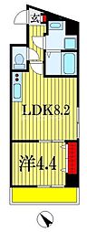 ヒルズ要町 1LDKの間取図画像