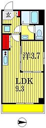 IVORY 1LDKの間取図画像