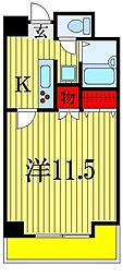 ステーションサイドなかむら 1Kの間取図画像