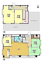 キャニオンクルーズ 4LDKの間取図画像