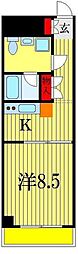 エミネンス新千葉 1Kの間取図画像
