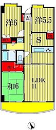 レジデンス穴川 3LDKの間取図画像