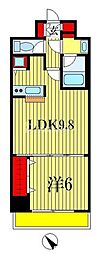 KDX千葉中央レジデンス 1LDKの間取図画像