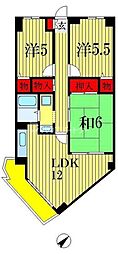 SCヒルズ稲毛 3LDKの間取図画像