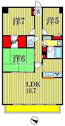エコロジー千葉みなとレジデンス 3LDKの間取図画像