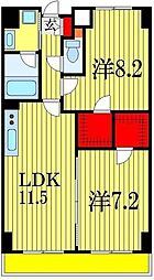 千葉ポートイースト 2LDKの間取図画像