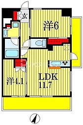 HULICRESIDENCE千葉中央 2LDKの間取図画像