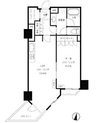 フィールA渋谷 1LDKの間取図画像