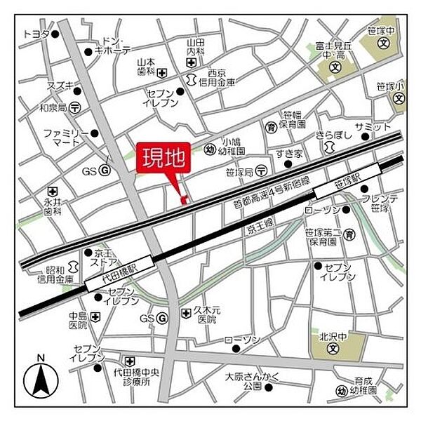 リテラス渋谷笹塚 305｜東京都渋谷区笹塚2丁目(賃貸マンション1K・3階・24.78㎡)の写真 その23