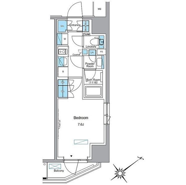 ルフォンプログレ赤塚 ｜東京都板橋区赤塚2丁目(賃貸マンション1K・10階・25.77㎡)の写真 その2