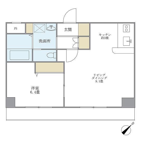 ＫＤＸレジデンス小豆沢 406｜東京都板橋区小豆沢1丁目(賃貸マンション1LDK・4階・36.96㎡)の写真 その2