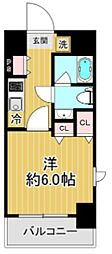 SHOKEN Residence横浜桜木町 9階1Kの間取り