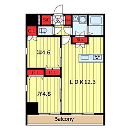間取図画像 2LDK