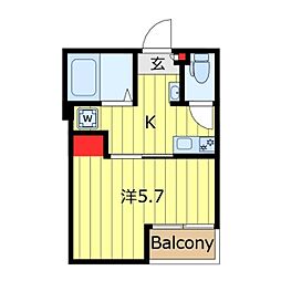 AT　EASE東日暮里 1階1Kの間取り
