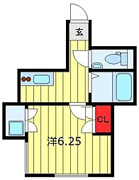 FAIR町屋II 1階1Kの間取り