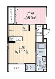 間取図画像 1LDK
