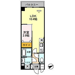 ソラシエスタ 1LDKの間取図画像