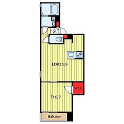 C-Flats 1LDKの間取図画像