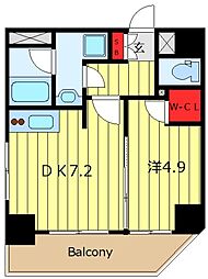ティモーネグランデ町屋 1DKの間取図画像