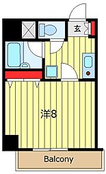 maisonS.K.M 1Kの間取図画像