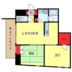 ウィステリア11 2LDKの間取図画像