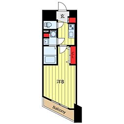 ルネサンスコート田端 1Kの間取図画像