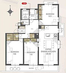 間取図画像 3LDK
