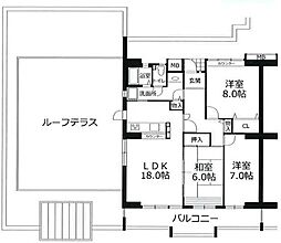 アバンドーネ西神春日台1号棟 3LDKの間取図画像