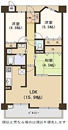 ウインヒルズジェームス山 3LDKの間取図画像