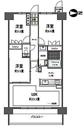 ライオンズ須磨離宮公園 3LDKの間取図画像