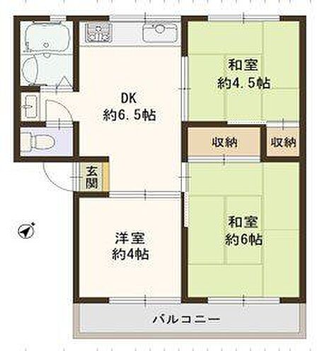 3DK 間取り