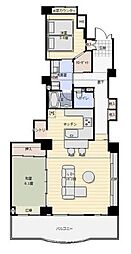 須磨パークヒルズC棟CYGNUS 2LDKの間取図画像