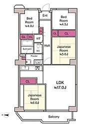 ネオコーポ明舞壱番館 4LDKの間取図画像