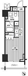 レジディア渋谷 1Kの間取図画像