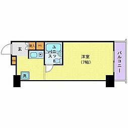 シルバープラザ新宿第2 ワンルームの間取図画像