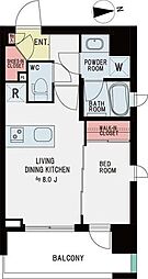PIAS千代田東神田 1LDKの間取図画像