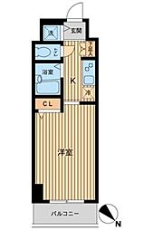 HF東神田レジデンス 1Kの間取図画像