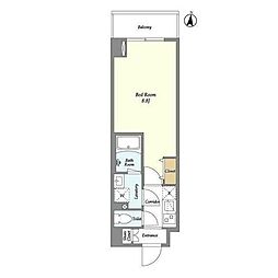 ラクラス中野富士見町 1Kの間取図画像