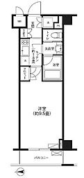 グランハイツ東新宿 1Kの間取図画像