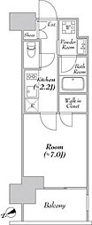 カナルフロント芝浦 1Kの間取図画像