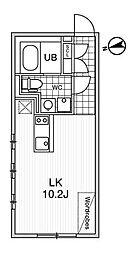 MDM白金台 ワンルームの間取図画像