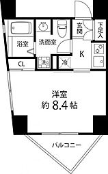 レニール本駒込 1Kの間取図画像