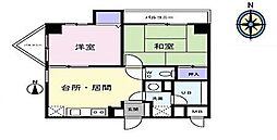 エレグランセ学芸大 2DKの間取図画像