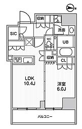 ガリシア森下5 1LDKの間取図画像
