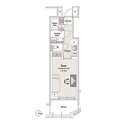 渋谷区本町3丁目マンション 1Kの間取図画像