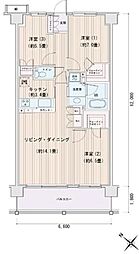 エスティメゾン豊洲レジデンスE棟 3LDKの間取図画像