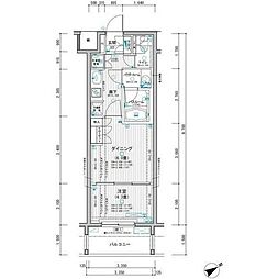 ミリアレジデンス東池袋 1DKの間取図画像
